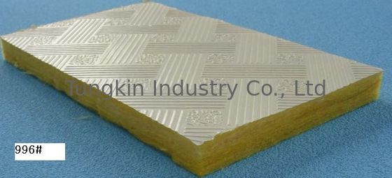 상업적인 건물을 위한 노란 청각적인 유리솜 천장 도와